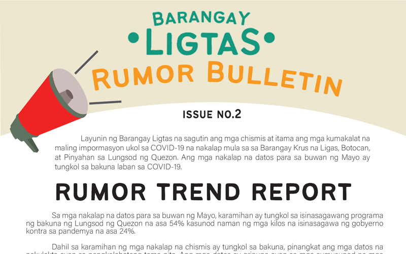 LIGTAS RUMOR BULLETIN 2