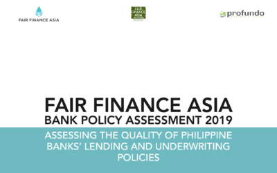 2019 Fair Finance Asia Bank Policy Assessment